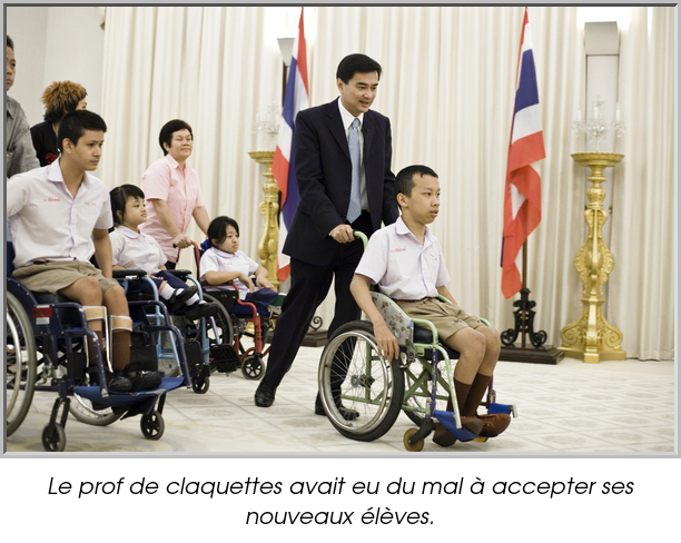 Le prof de claquettes avait eu du mal à accepter ses nouveaux élèves.