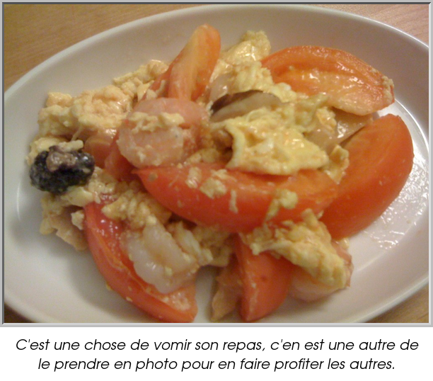C'est une chose de vomir son repas, c'en est une autre de le prendre en photo pour en faire profiter les autres.