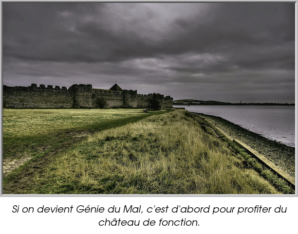 Si on devient Génie du Mal, c'est d'abord pour profiter du château de fonction.