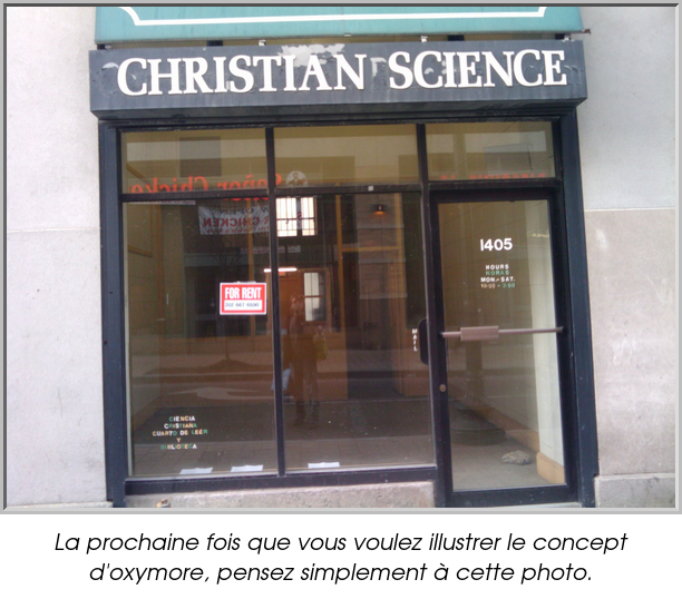 La prochaine fois que vous voulez illustrer le concept d'oxymore, pensez simplement à cette photo.