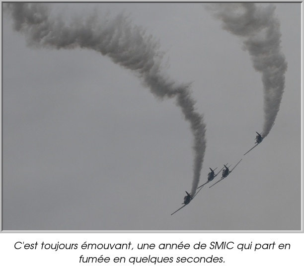 C'est toujours émouvant, une année de SMIC qui part en fumée en quelques secondes.