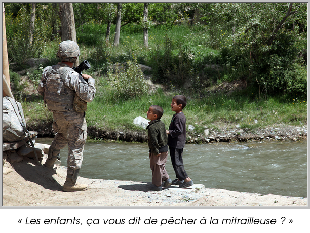 « Les enfants, ça vous dit de pêcher à la mitrailleuse ? »