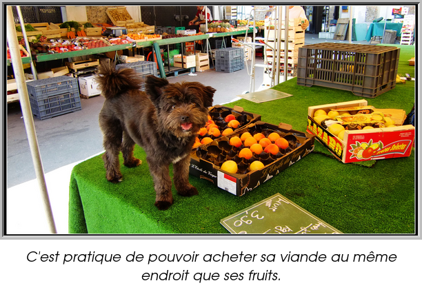 C'est pratique de pouvoir acheter sa viande au même endroit que ses fruits.