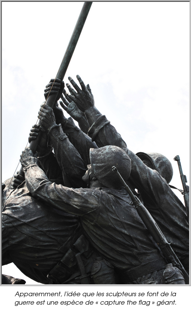 Apparemment, l'idée que les sculpteurs se font de la guerre est une espèce de « capture the flag » géant.