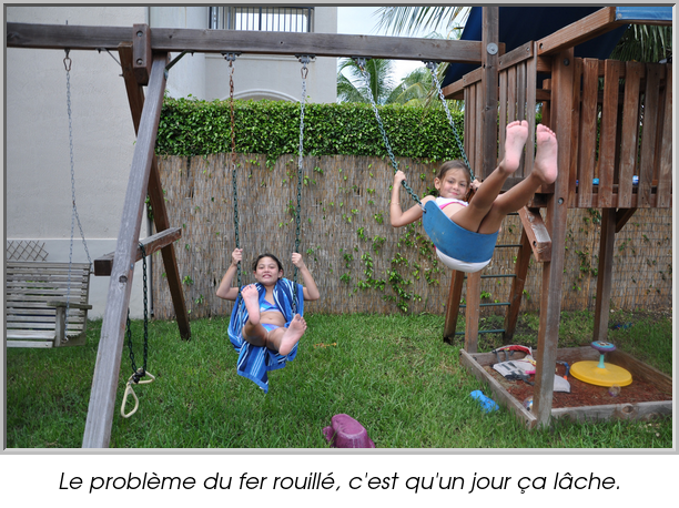 Le problème du fer rouillé, c'est qu'un jour ça lâche.