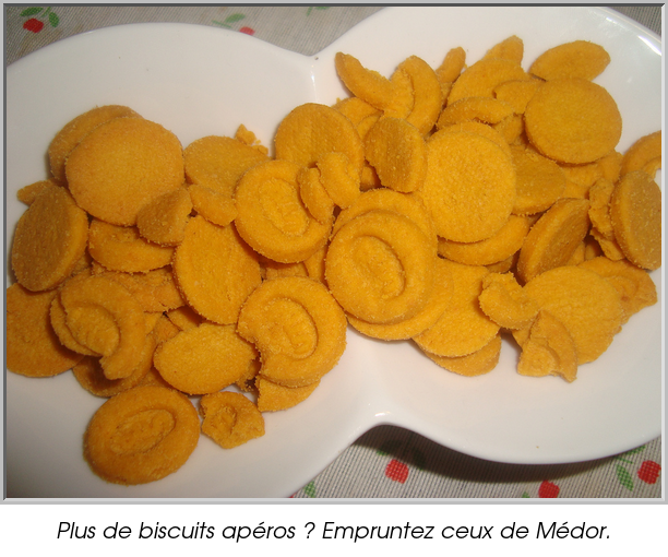 Plus de biscuits apéros ? Empruntez ceux de Médor.