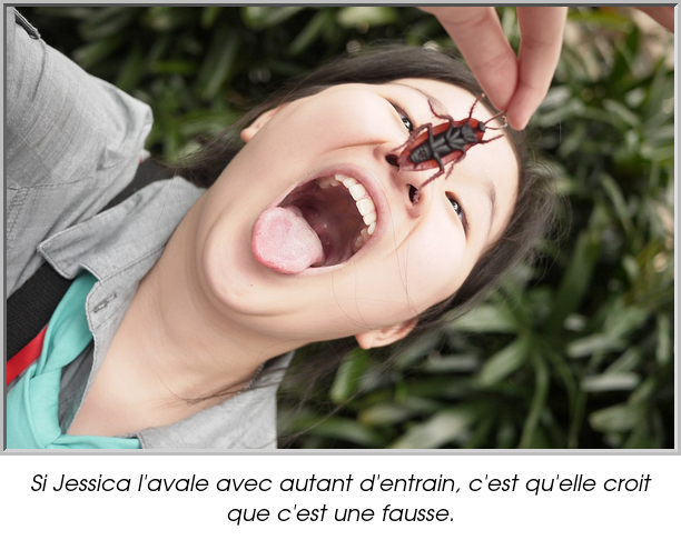 Si Jessica l'avale avec autant d'entrain, c'est qu'elle croit que c'est une fausse.