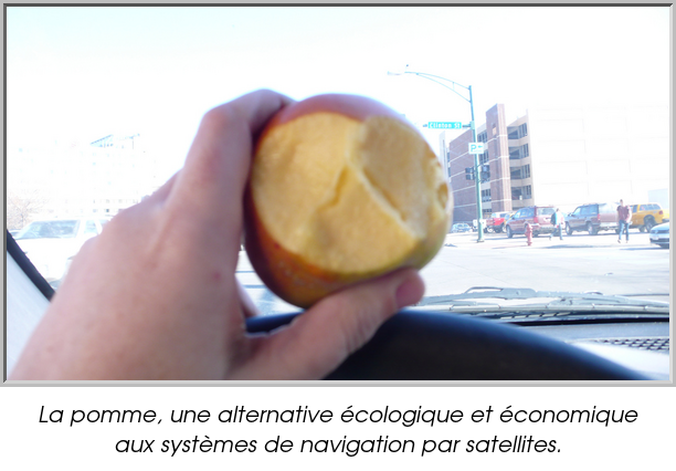 La pomme, une alternative écologique et économique aux systèmes de navigation par satellites.