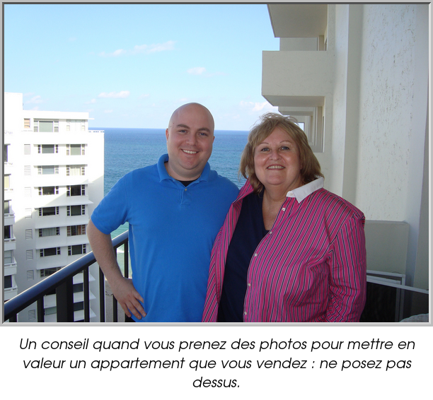 Un conseil quand vous prenez des photos pour mettre en valeur un appartement que vous vendez : ne posez pas dessus.