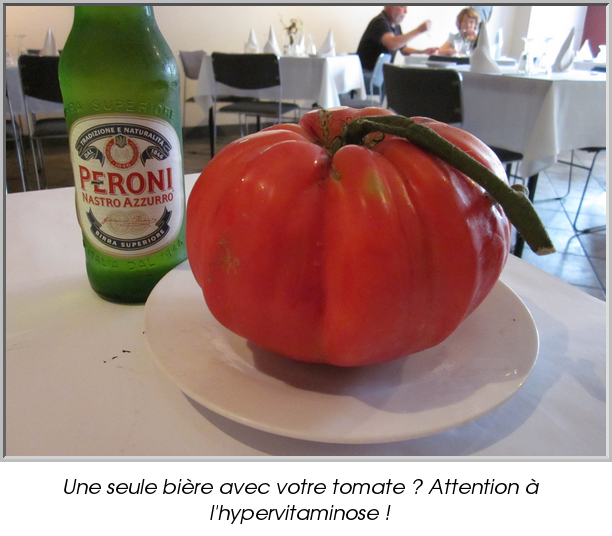 Une seule bière avec votre tomate ? Attention à l'hypervitaminose !