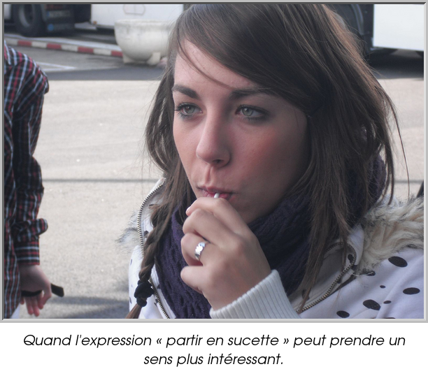 Quand l'expression « partir en sucette » peut prendre un sens plus intéressant.