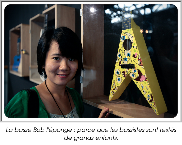 La basse Bob l'éponge : parce que les bassistes sont restés de grands enfants.