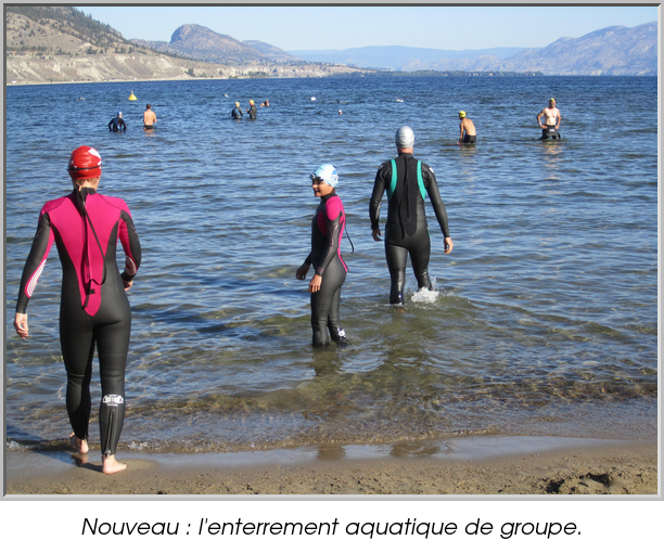 Nouveau : l'enterrement aquatique de groupe.