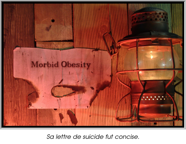 Sa lettre de suicide fut concise.